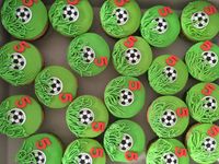 Voetbal cupcakes